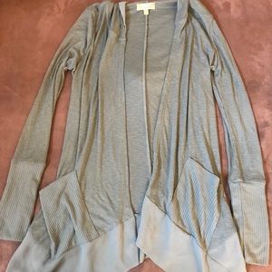 Green hooded cardigan!